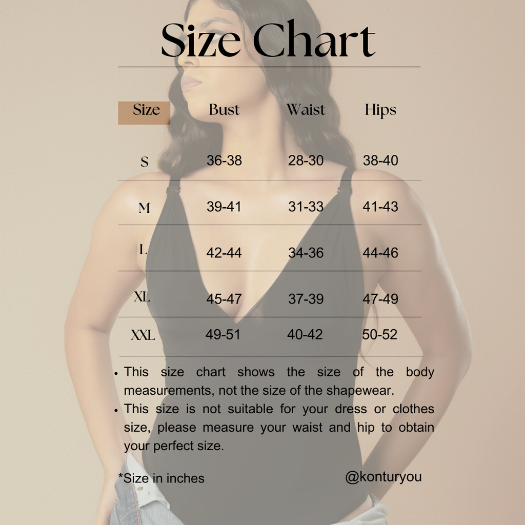 Multi-wear Full Body Shaping Body Kontur with Adustable Straps