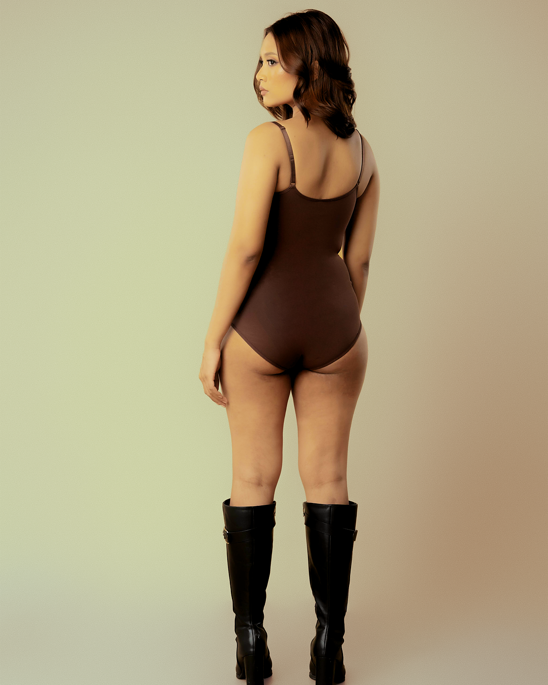 Extreme Abdomen Sculpting Body Konturing Suit - Espresso
