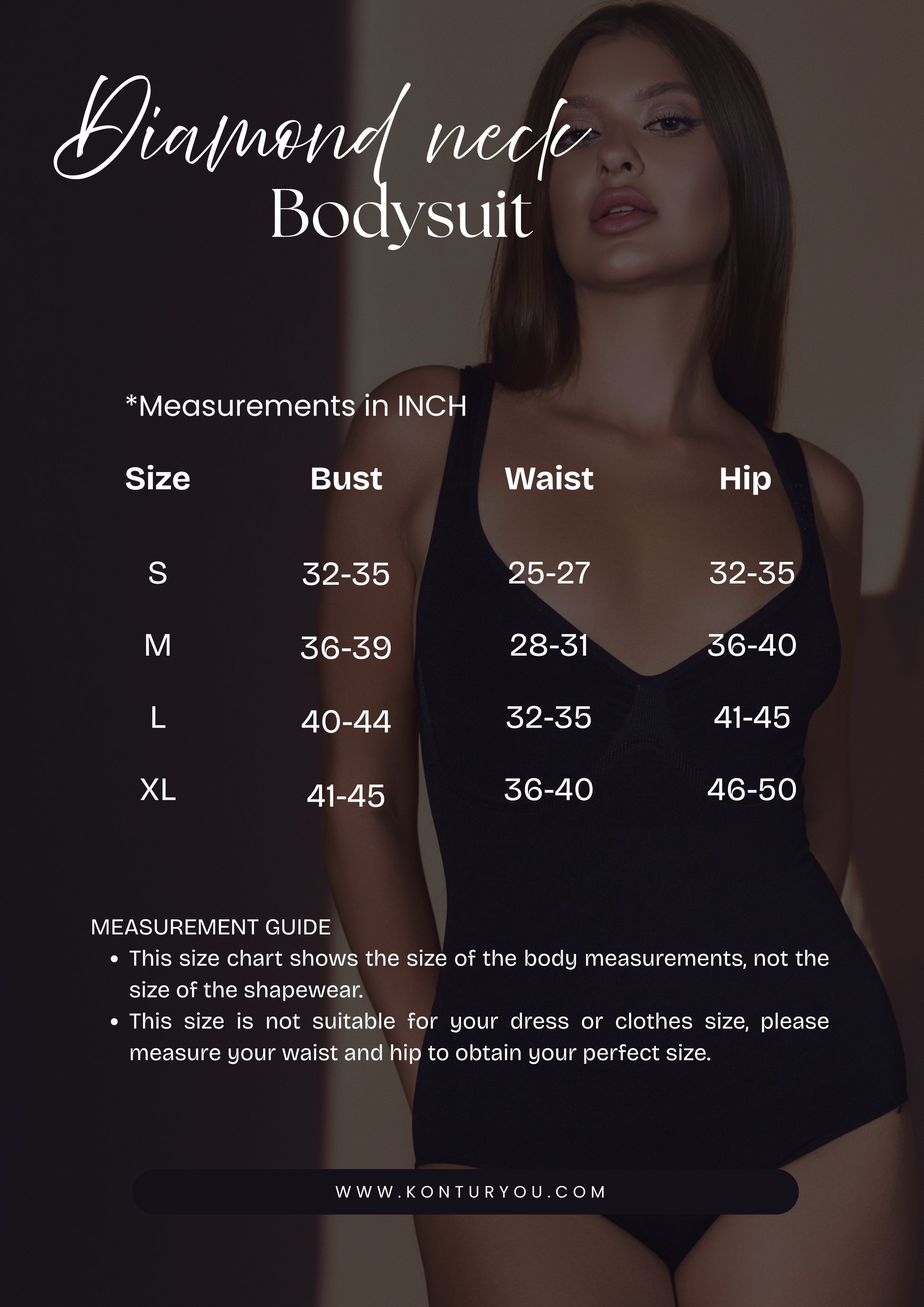 Diamond Neck Waist Sculpting Body Konturing Suit - Black